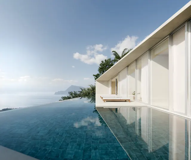 Luxury Infinity Pool Architecture, minimal, luxury, light