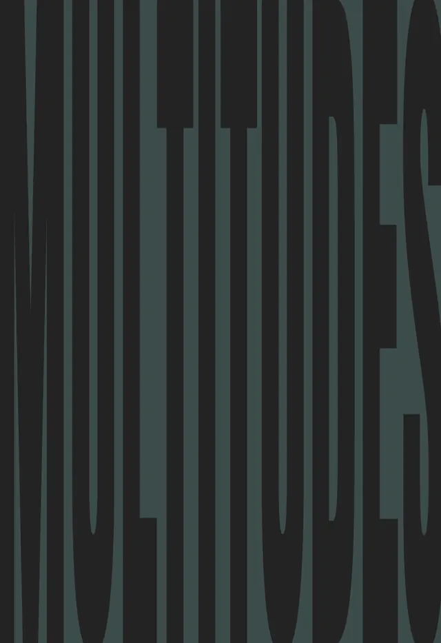 Vertical Typography Wordmark, minimal, swiss, muted