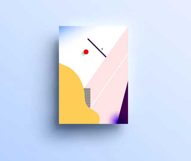 Abstract Geometric Composition, minimal, geometric, light