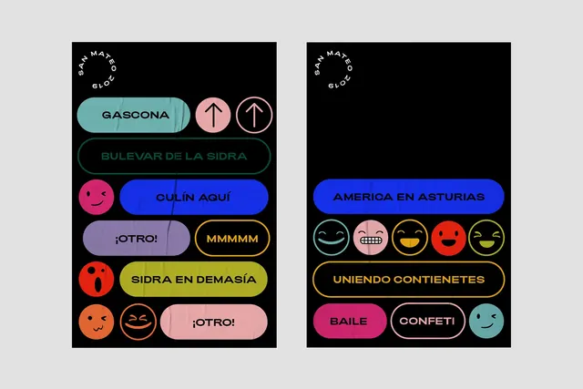 Geometric Button UI Design, minimal, boxed, dark