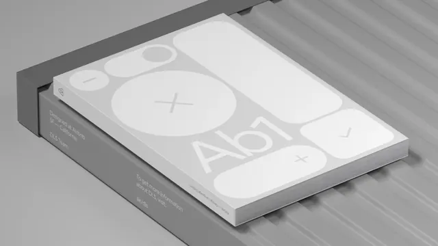 Abstract Geometric Identity Mockup, minimal, swiss, monochrome