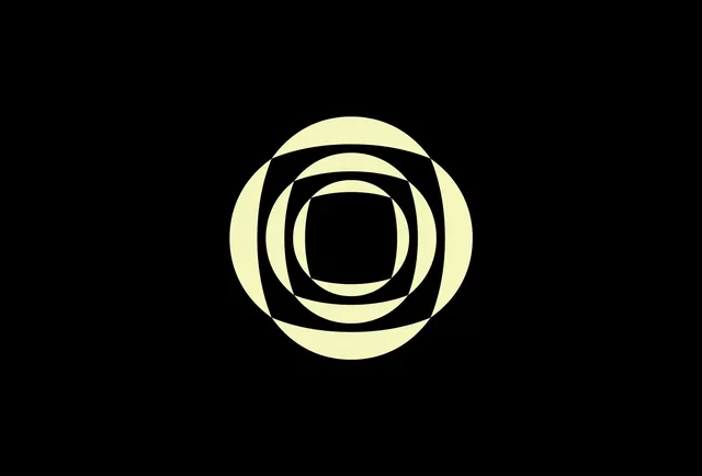 Geometric Concentric Logo, minimal, geometric, dark