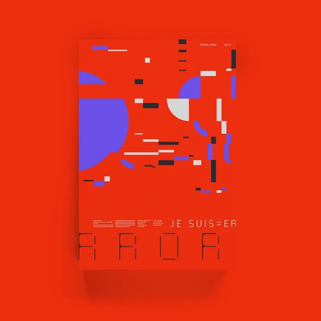 Abstract Geometric Poster Design, swiss, brutalist, vibrant