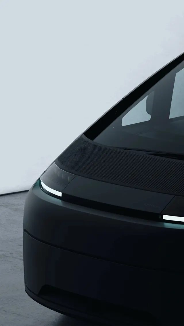 Close-up of a Sleek Black Vehicle, minimal, luxury, dark