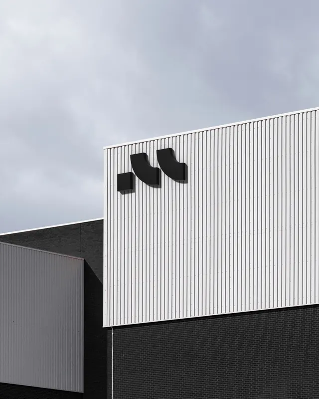 Minimalist Architectural Branding Mockup, minimal, brutalist, monochrome