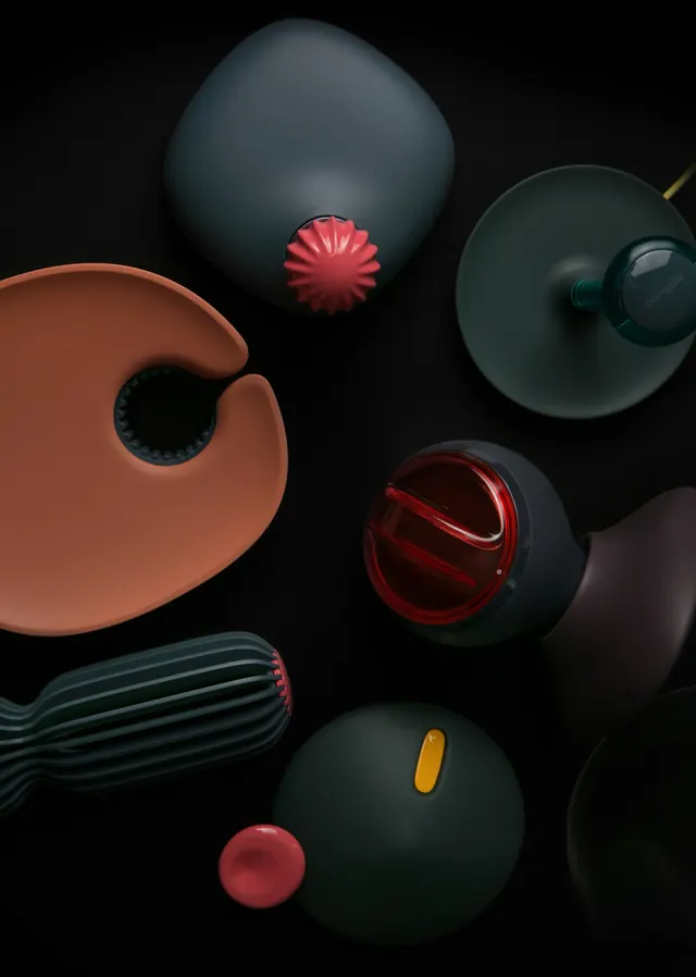 Abstract 3D Geometric Shapes, minimal, 3d-render, dark
