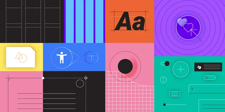 Geometric Identity System Grid, minimal, swiss, vibrant