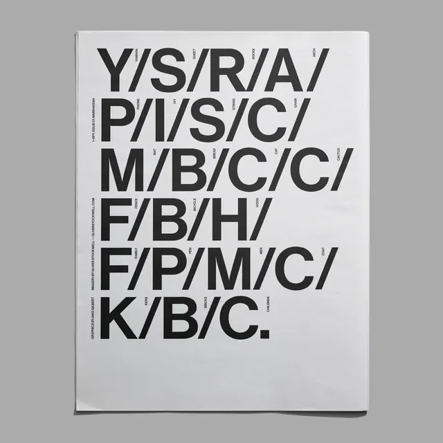 Typography Wordmark Composition, minimal, swiss, monochrome