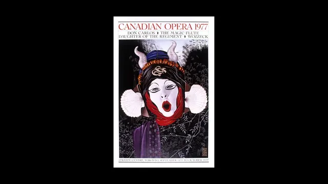 Cassian Operaface Poster, illustrated, maximalist, dark