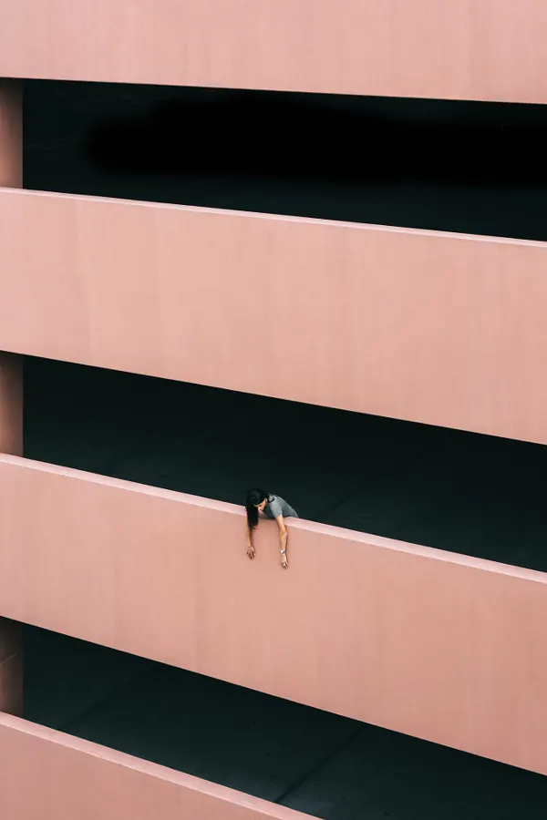Minimalist Architectural Perspective, minimal, geometric, muted