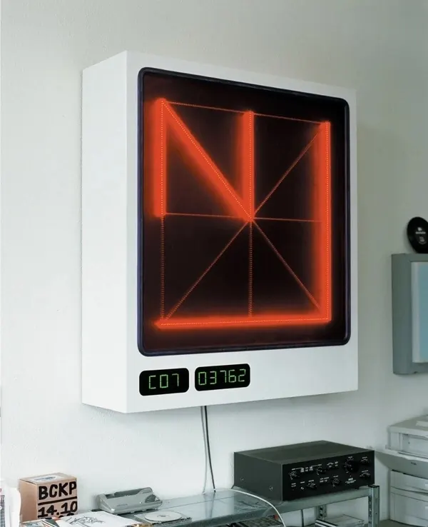 Neon Geometric Display Mockup, minimal, geometric, high-contrast