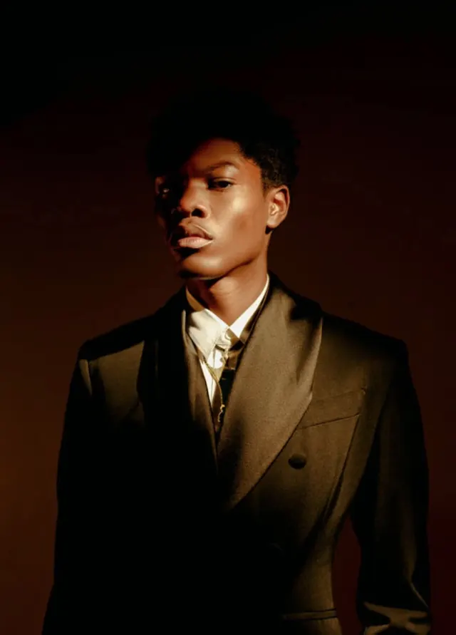 Portrait of a Man in a Suit, luxury, photographic, dark
