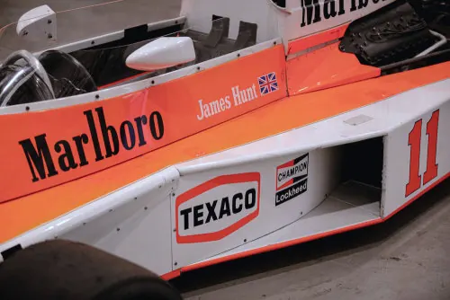 Marlboro and Texaco Branding on Vehicle, photographic, retro, high-contrast
