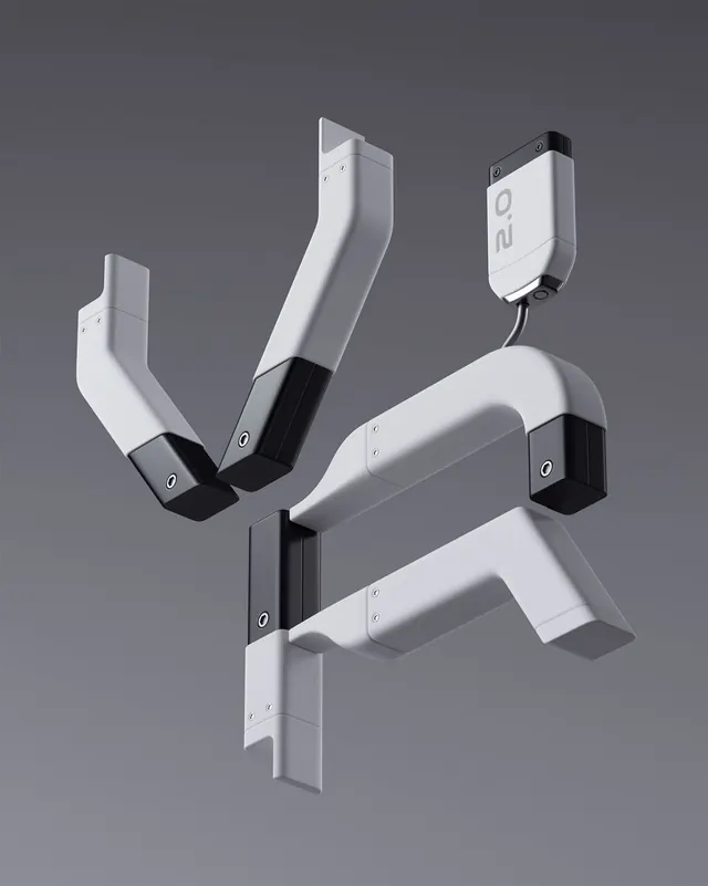 Abstract 3D Geometric Sculpture, minimal, geometric, monochrome
