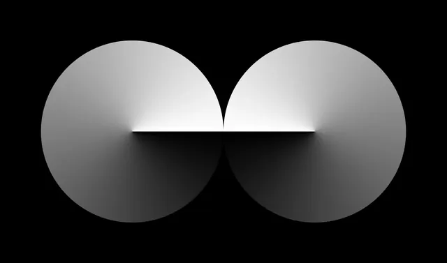 Abstract Geometric Sphere Logo, minimal, geometric, monochrome