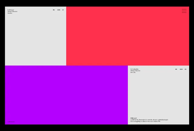 Geometric Color Block Layout, minimal, swiss, high-contrast