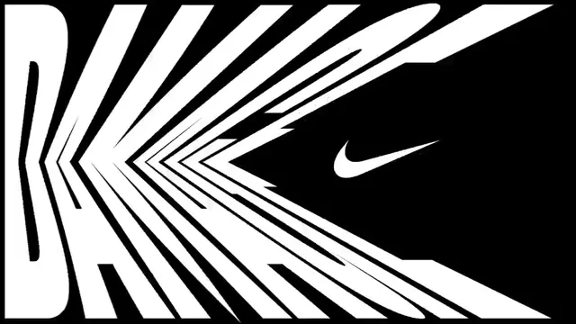 Nike Swoosh Abstract Graphic, minimal, monochrome, monochrome