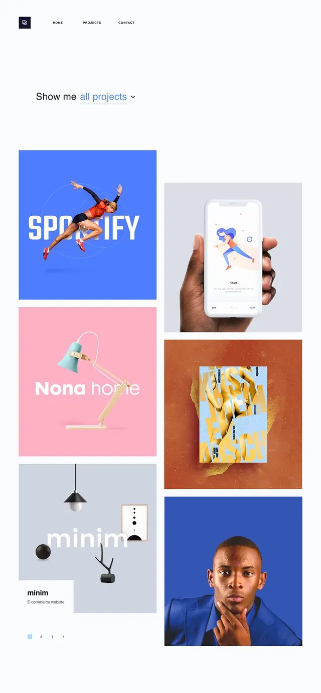 Design Reference Grid, minimal, flat, vibrant