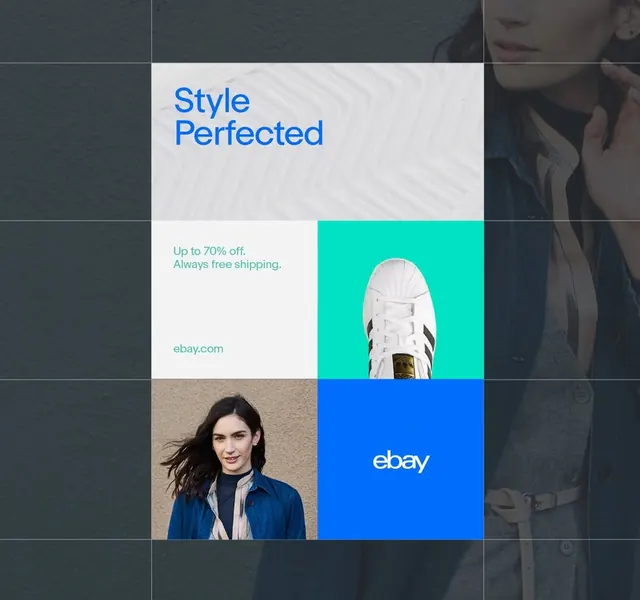 eBay Style Perfected Ad Layout, minimal, corporate-clean, light