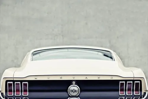 Vintage Car Frontal View, minimal, photographic, monochrome