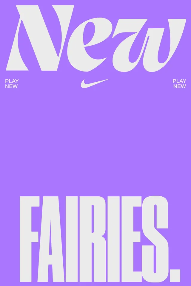 New Fairies Wordmark Design, minimal, flat, vibrant