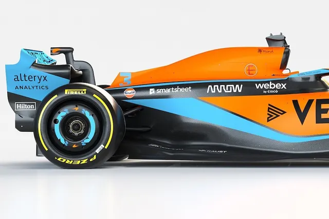 Formula 1 Racing Car Livery Design, corporate-clean, technical, vibrant