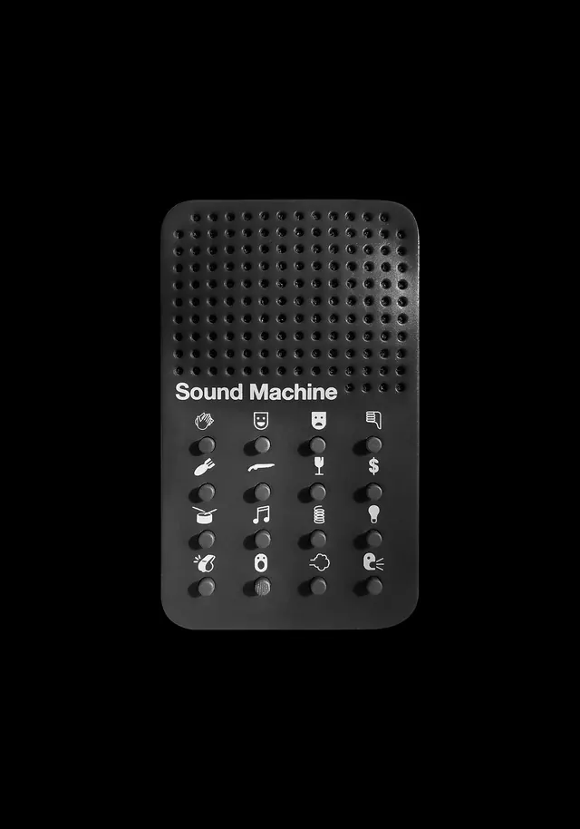 Sound Machine UI Mockup, minimal, dark-mode, dark