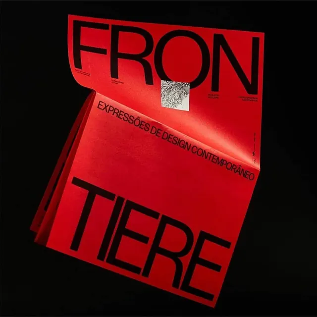FRONTIERE Typography Mockup, brutalist, neo-brutalist, high-contrast