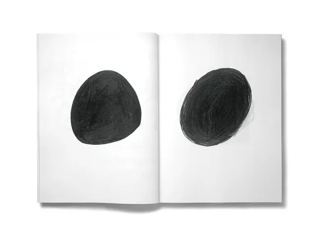 Abstract Ink Blot Editorial Spread, minimal, monochrome, monochrome