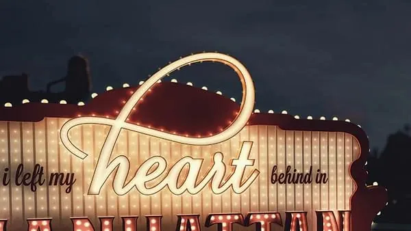 Heart Neon Signage Design, retro, playful, dark