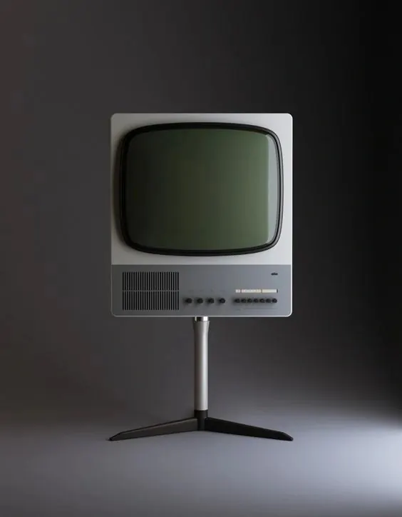 Retro Television Mockup, minimal, retro, monochrome