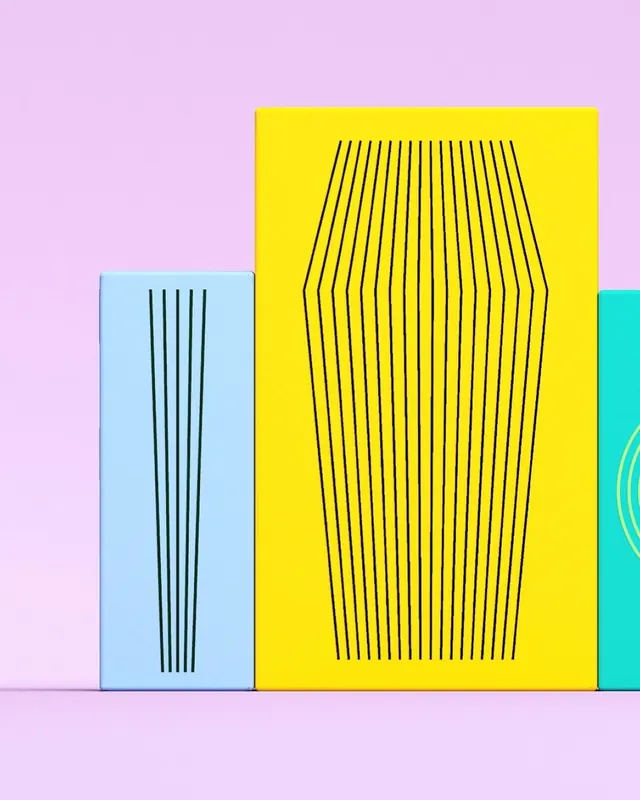 Geometric Line Art Composition, minimal, swiss, vibrant