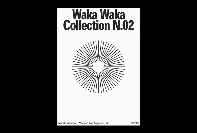 Waka Waka Collection N.02, minimal, swiss, monochrome