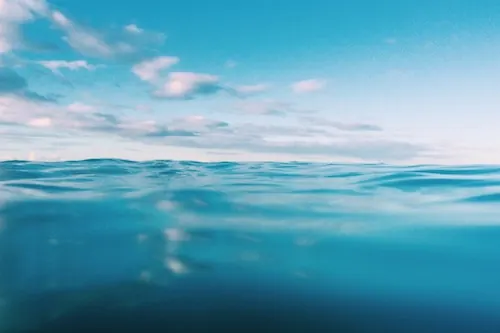 Underwater Ocean View, photographic, minimal, cool