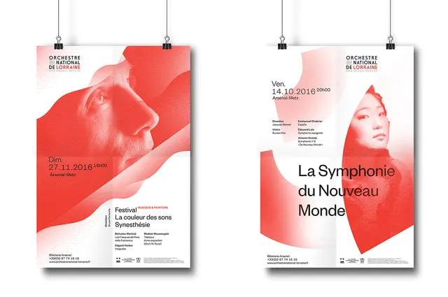 La Symphonie du Nouveau Monde Poster Design, editorial, minimal, vibrant