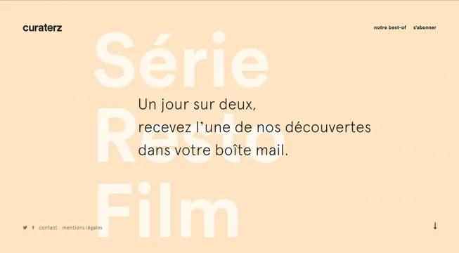 Curaterz Série Préférée Film Promotion, minimal, swiss, muted