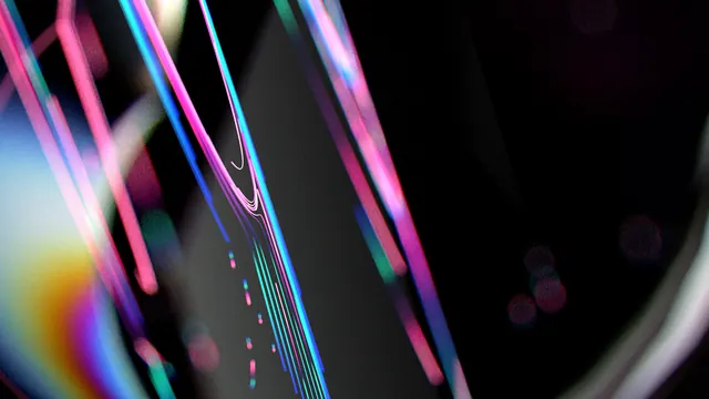 Abstract Neon Light Streaks, gradient-heavy, dark-mode, dark