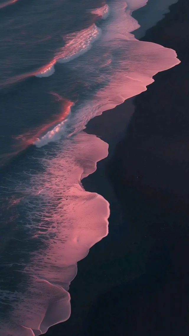 Pink and Blue Abstract Wave, organic, abstract, vibrant