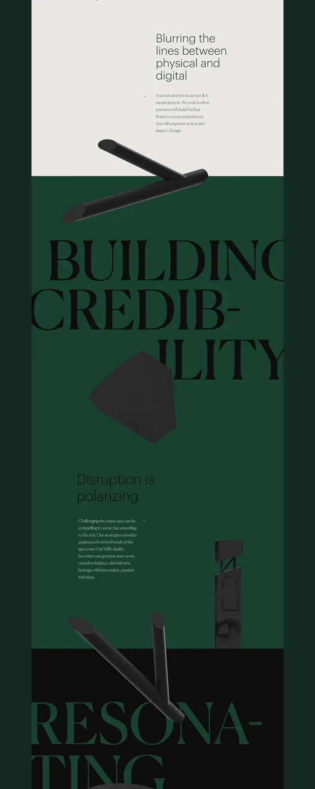 Digital Design Identity System, minimal, swiss, dark