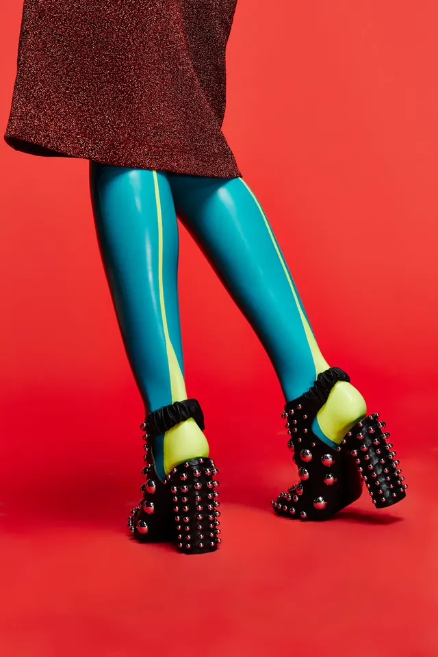 Abstract Fashion Collage, maximalist, playful, vibrant