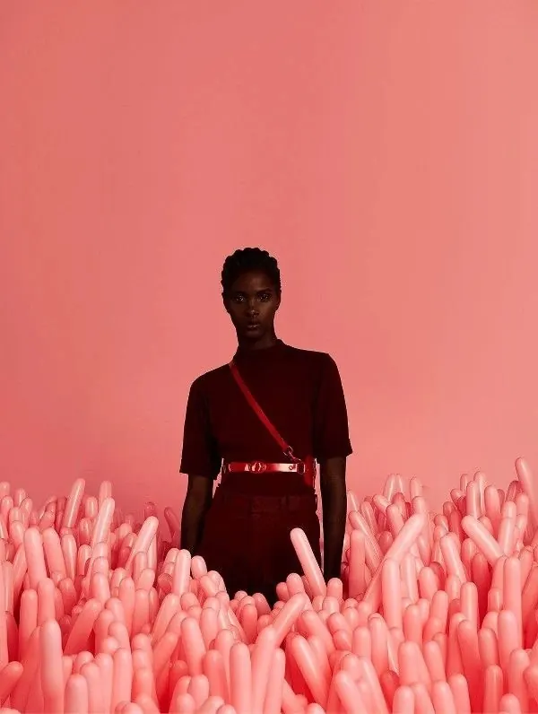 Fashion Editorial Portrait, minimal, editorial, vibrant