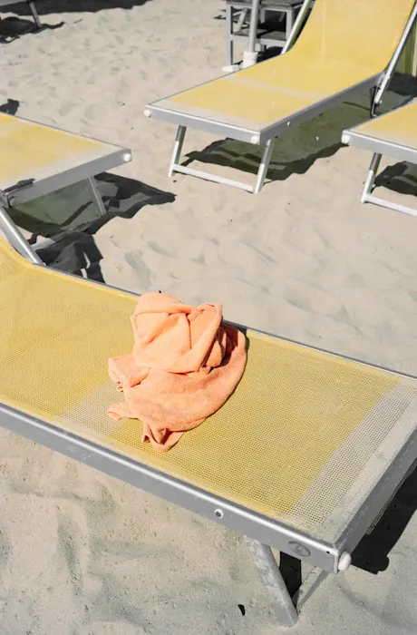 Beach Lounge Mockup, photographic, minimal, muted