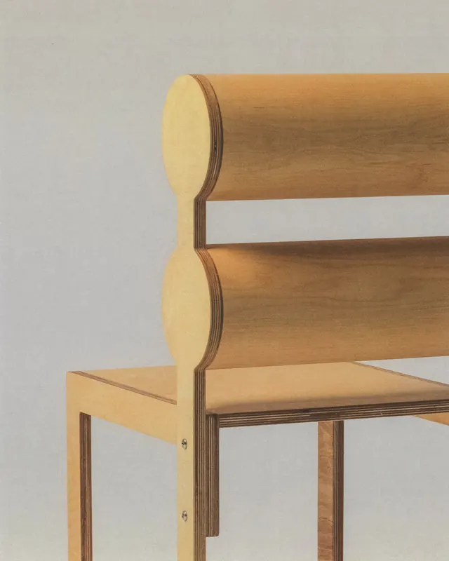 Wooden Chair Design, minimal, geometric, warm