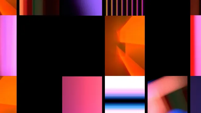 Abstract Geometric Grid Composition, geometric, abstract, vibrant