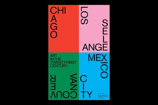 Chicago-Los Angeles Grid Graphic, swiss, boxed, vibrant