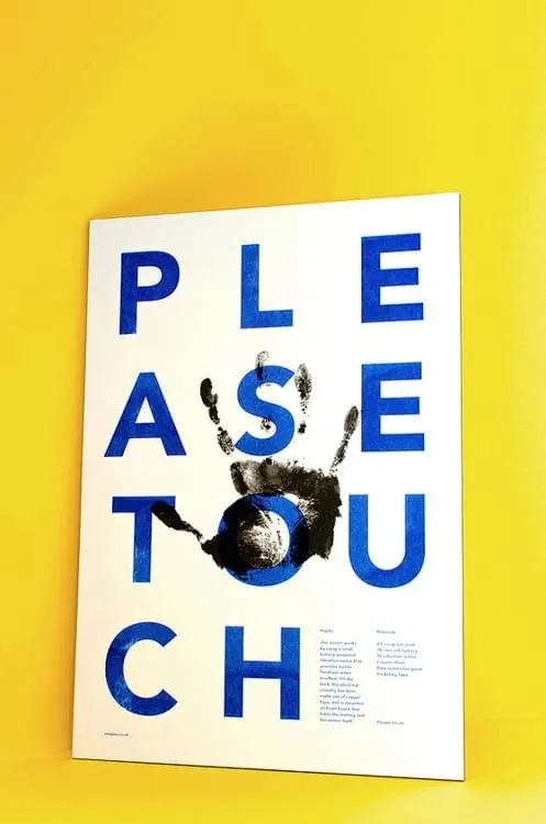 Please See You Collage Poster, brutalist, neo-brutalist, high-contrast