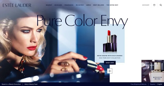 Estée Lauder Pure Color Envy Advertisement, luxury, photographic, high-contrast
