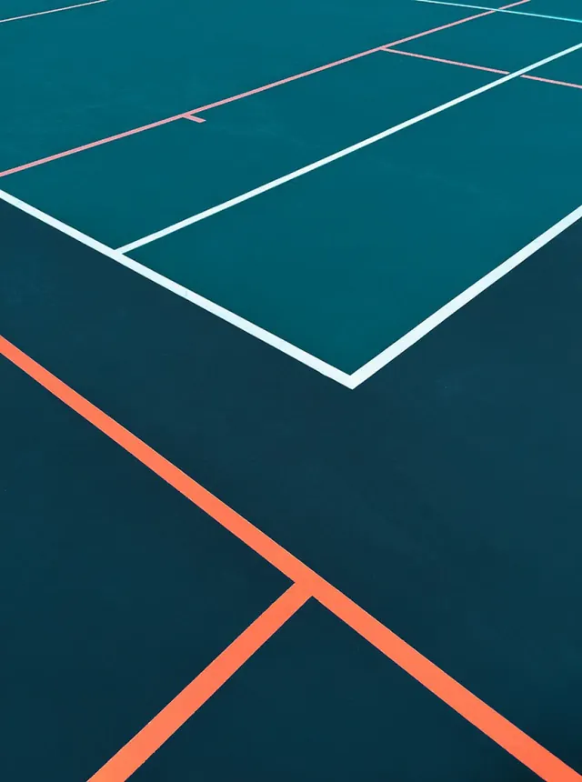 Abstract Geometric Court Lines, minimal, geometric, dark
