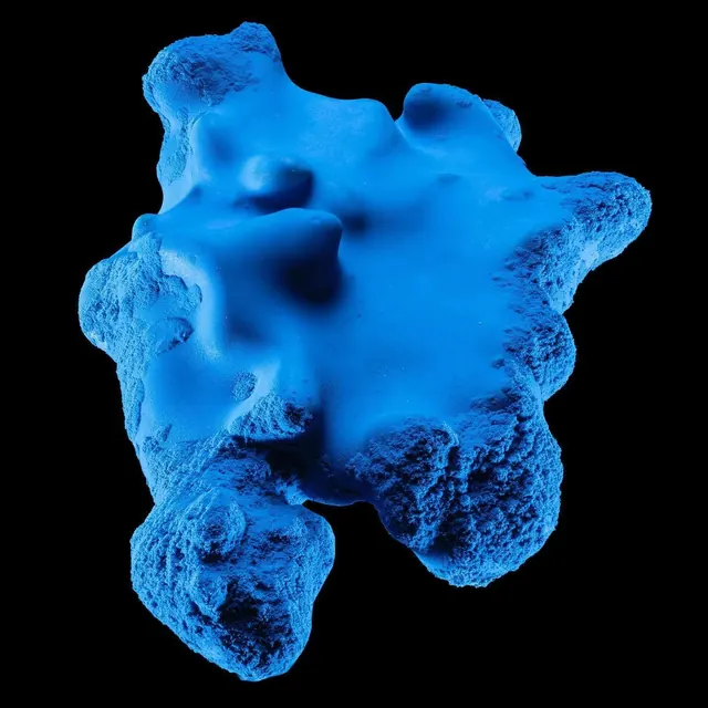 Blue Organic 3D Form, organic, 3d-render, cool