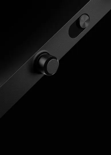Close-up of Hardware Controls, minimal, dark-mode, dark